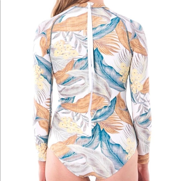 ☀️RIP CURL☀️ G BOMB LONG SLEEVE BZIP UV SURFS BODY SUIT - Picture 11 of 17